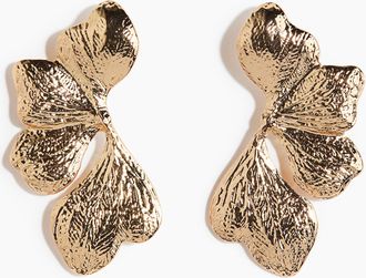 H&M Bl&uuml;tenf&ouml;rmige Ohrringe - Gold