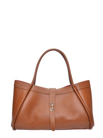 Luisa Vannini Brown Rundleer Tas