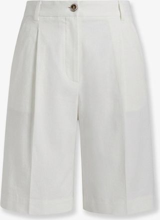 Pinko Byrana linen and viscose shorts - PINKO - gender_Woman