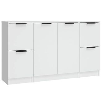 Berkfield Home Sideboards 3 pcs White Engineered Wood