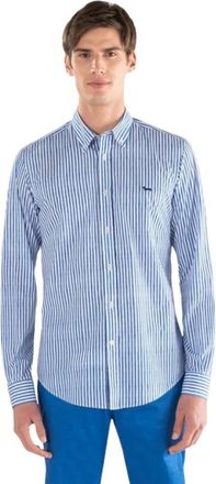 Harmont & Blaine Casual overhemd - Heren - Casual Overhemden - Blauw - S - Katoen - Overhemden