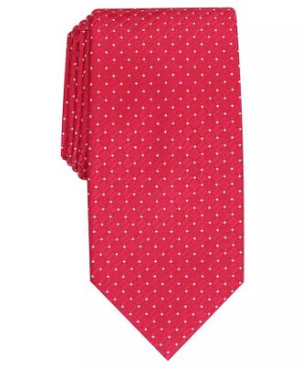 Perry Ellis Mens Kimball Micro-Dot Tie Red Size Regular