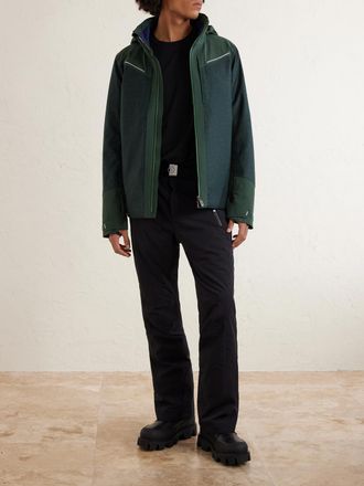 Kjus Frostline Padded Shell-Trimmed Wool Hooded Down Jacket