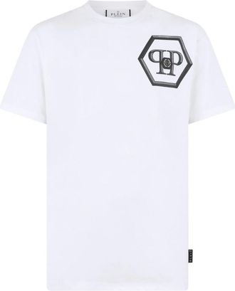 Philipp Plein White Logo Print T-Shirt