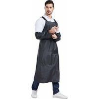 OEM Delantal Impermeable, Duradero, Ajustable, De Goma Negra Con Mangas