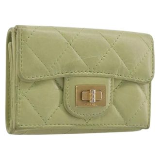 Chanel Pre-owned Vintage Portemonnee - Dames - Pre-owned - Groen - Maat: ONE Size