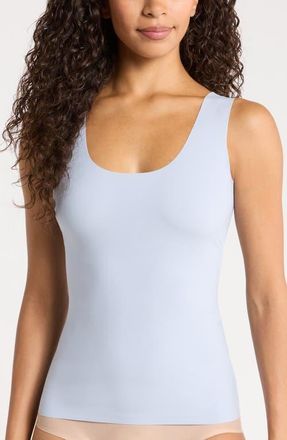 Nordstrom Everyday Invisible Edge Tank in Blue Blizzard at Nordstrom, Size X-Large