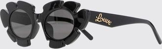Loewe Occhiali da sole cat-eye in acetato nero con design a fiore