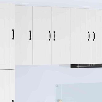 vidaXL Dishwasher Panel Lucca High Gloss White 30 x 31 x 80 cm vidaXL