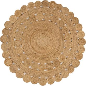 Jonathan Y Designs Bodhi Round Natural Jute hippie Circle Natural Round Area Rug at Nordstrom, Size 4Ft 0In X 4Ft 0In