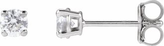 Diamond2Deal 14K Gold 1/3ct Lab-Grown Diamond Stud Earrings Clarity VS, Color F-G