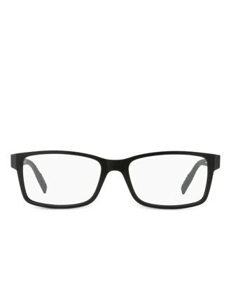 Montblanc rectangular-frame glasses - men - Acetate - One Size - Black
