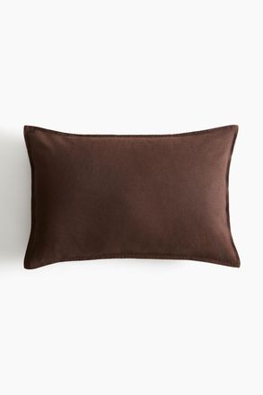 H&M Kissenh&uuml;lle aus Leinenmix - Dunkelbraun