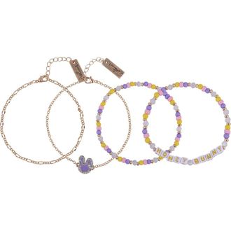 Hallmark 4pc Easter Bracelet Set in Yellow at Nordstrom