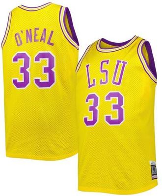 Mitchell & Ness Mens 1990/91 Mitchell & Ness Shaquille ONeal Gold LSU Tigers Big & Tall Swingman Jersey at Nordstrom, Size X-Large