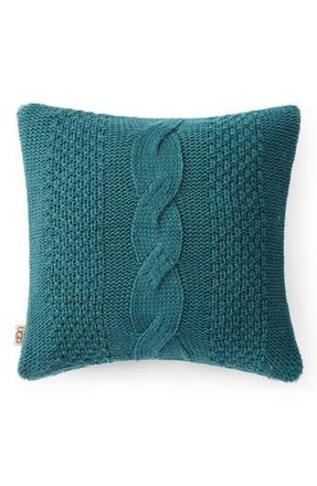 UGG Erie Cable Knit Accent Pillow in Chlorophyll at Nordstrom Rack