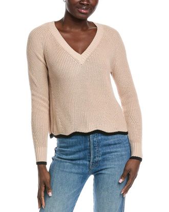 Autumn Cashmere Scallop Shaker Sweater