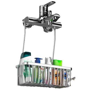 OEM Organizador De Ducha Colgante Plateado, Estante De Almacenamiento Para Ducha Sin Taladrar, Soporte Para Champ&uacute;, Apto Para La Ducha, 28,5 X 12 X 38,5 C