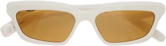 Jacquemus Salon - White / Amber Lens Sunglasses