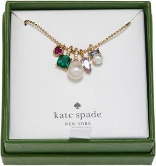 Kate Spade New York little mixed charm pendant necklace in Gold Multi at Nordstrom Rack