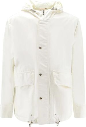 Brunello Cucinelli Heren, Jassen, Wit, Maat: 2XL Katoen