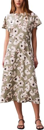 Calvin Klein Matte Satin Midi Dress
