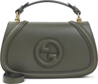 Gucci Blondie Groen Leren Schoudertas - Dames - Schoudertassen - Groen - ONE Size - Leer - Tassen