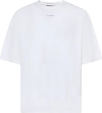Dolce & Gabbana T-Shirts - Heren - T-shirts - Wit - S - Katoen - Tops