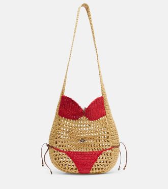 Pucci Bolso al hombro Puccinella de efecto rafia