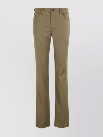 The Attico straight leg trousers with pockets and loops