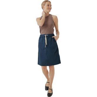 Pact Organic Cotton Daily Twill Skirt in French Navy at Nordstrom, Size X-Small