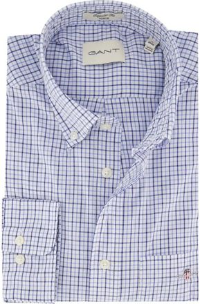 GANT Heren, Overhemden, Blauw, Maat: M