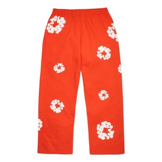 Denim Tears Cotton Wreath Baggy Sweatpants Dark Orange SS26BAS11403057