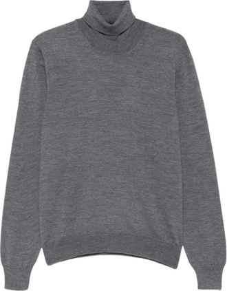 La Fileria Maglia in Lana Vergine - - Knitwear - Uomo - Grigio - 2XL