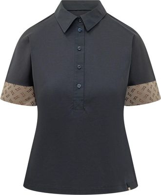 Herno Polos - Dames - Polos - Blauw - L - Katoen - Tops