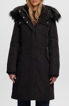 Noize Kristel Faux Fur Hooded Parka in Black at Nordstrom Rack, Size X-Small