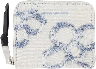 Marc Jacobs Accessoires, Dames, Blauw, ONE Size, Denim, Daisy Denim Mini Compact Wallet