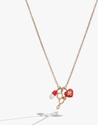 Alex and Ani Unsung Hero Healthcare Charm Necklace in Gold at Nordstrom