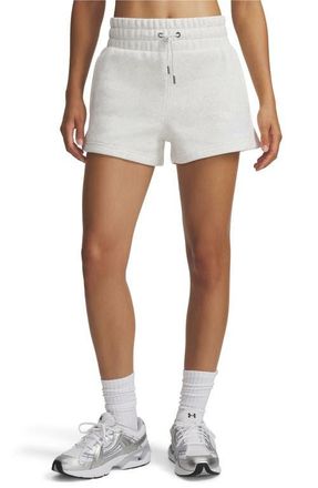 Under Armour Icon Cotton Blend Fleece Drawstring Shorts in Gray Light Heather /White at Nordstrom, Size Xx-Large