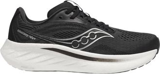 Saucony Womens Ride 18 Running Shoes In Black/white