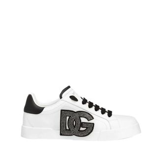 Dolce & Gabbana Portofino Light Strobel Sneakers - Dames - Sneakers - Wit - 36 EU - Leer - Schoenen