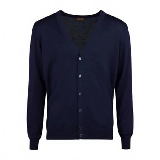 Stenstr&ouml;ms Mens Merino Wool Cardigan In Navy
