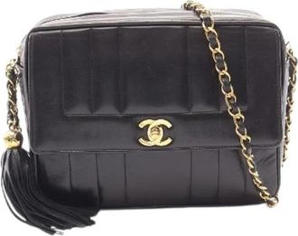 Chanel Pre-owned Mademoiselle Lambskin Shoulder Bag - Dames - Vintage Schoudertas - Zwart - ONE Size - Leer - Vintage
