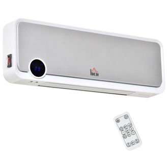 OEM Calefactor Ba&ntilde;o De Pared 1000w/2000w Con Mando A Distancia Pantalla Led Temporizador 12h Termostato Blanco