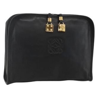 Loewe Pre-owned Clutches, female, Black, Size: ONE SIZE Pre-owned Clutch Bag