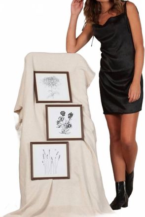 Lucca Couture Chandon Bias Cut Mini Dress In Black