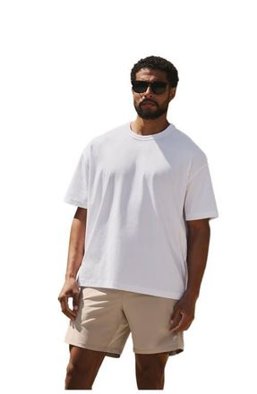 Fabletics The Effortless Oversized Tee in Classic White at Nordstrom, Size Xx-Large