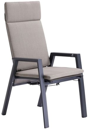 LLR Collection Hochwertiger Hochlehner Gartenstuhl Havanna mit verstellbarer R&uuml;ckenlehne