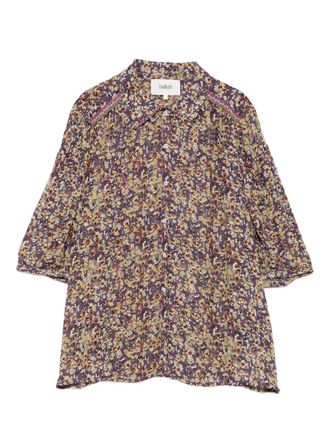 BA&SH floral-pattern blouse - women - Viscose - 2 - Purple
