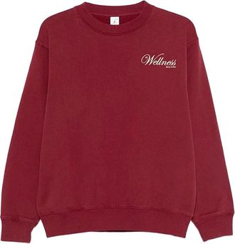 Sporty & Rich Soho Crewneck - Heren - Sweatshirts - Rood - XS - Katoen - Hoodies & sweatvesten